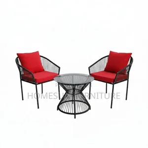 Outdoor Furniture – 2-Seater Patio Set With Glass Table