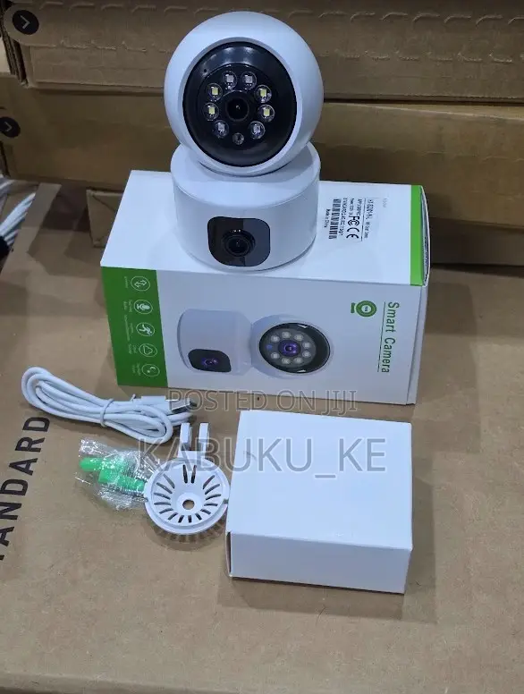 V380 Dual Lens WiFi Smart Security Camera Indoor PTZ, 360° Pan/Tilt