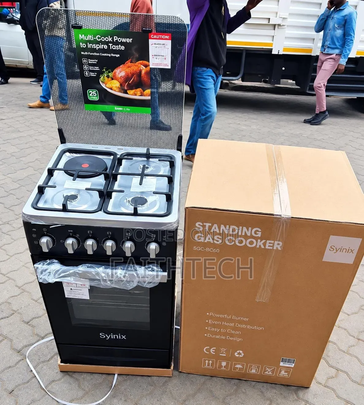 Syinix Standing Gas Cooker (Model SGC-BC60 / Q60GC3)