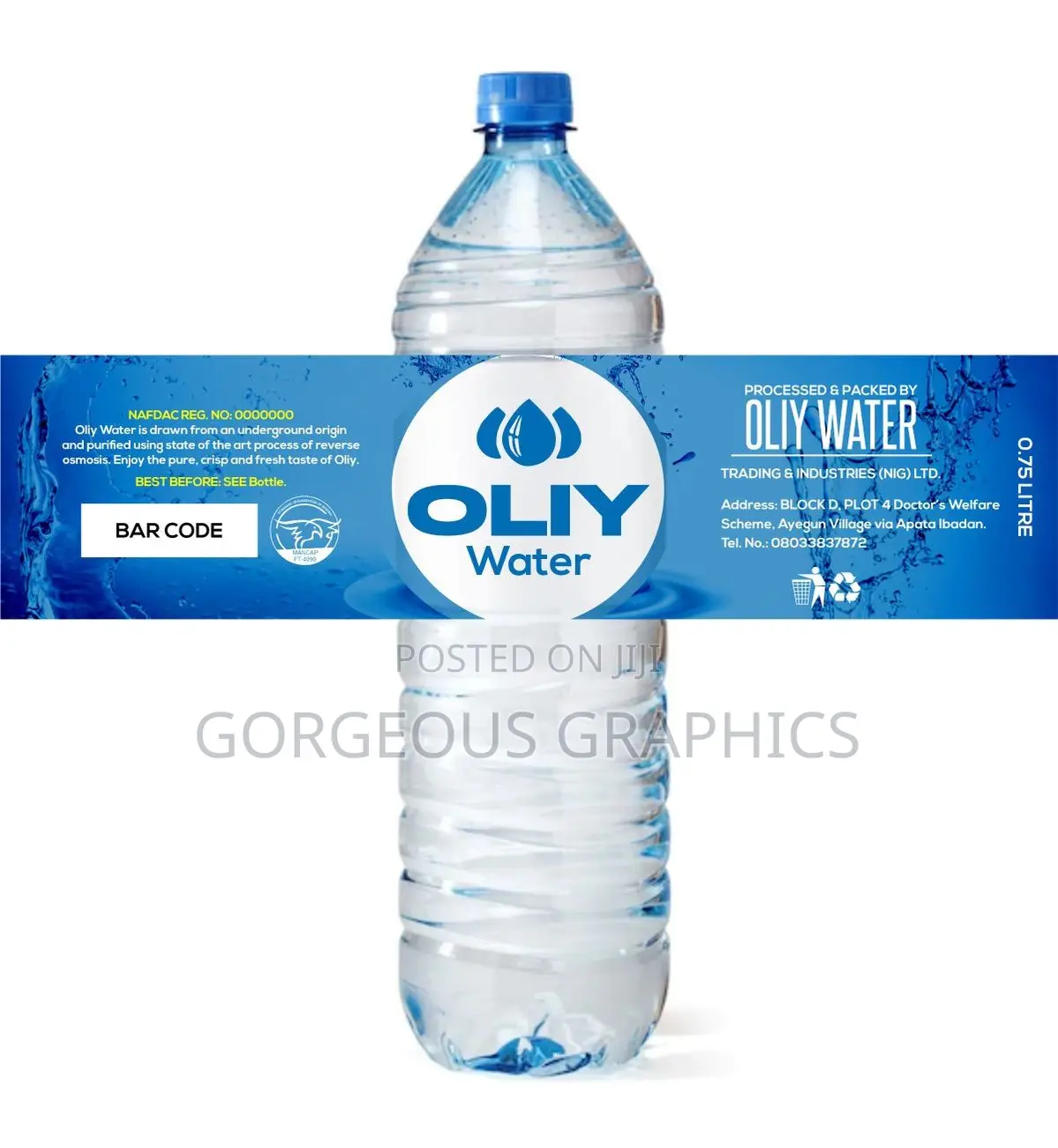 Water Bottle Labels Printing