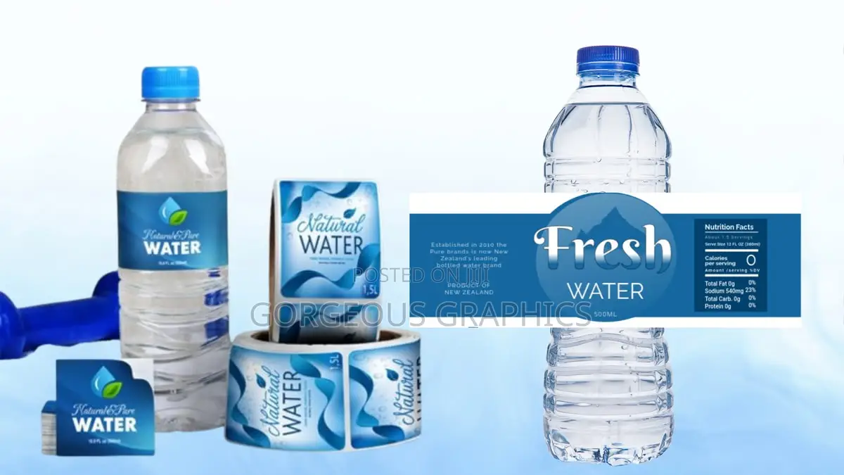 Water Bottle Labels Printing