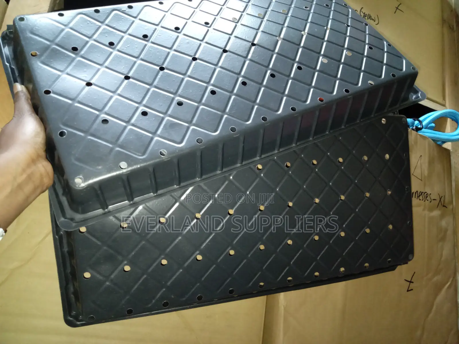 Perforated Trays for Seedling Stations - With Holes