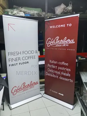 Cafe Roll Up Banner, Roll Up Banner