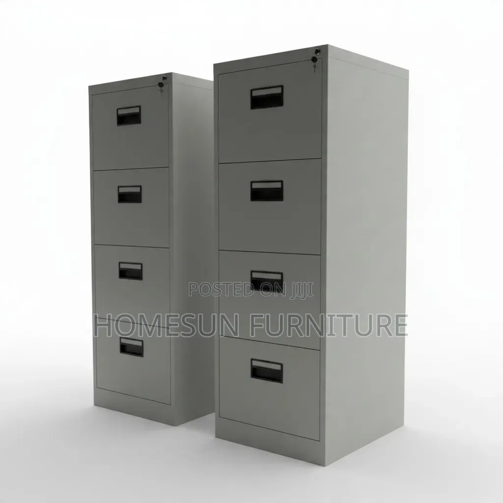 Office Cabinet – Silver Steel Filing Cabinet With Lockable Drawers