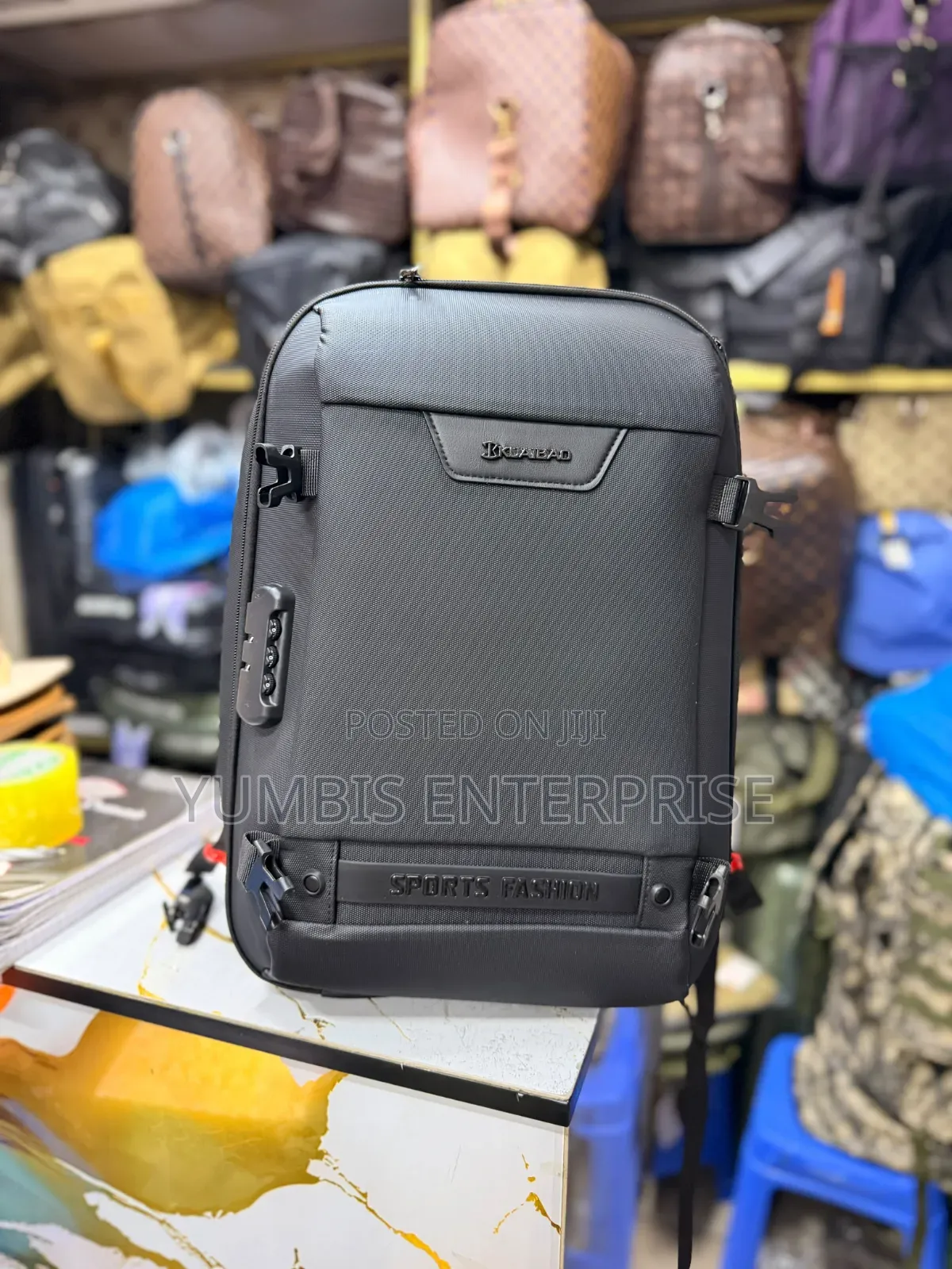Big Size Black Sports Fashion Laptop Backpacksat  