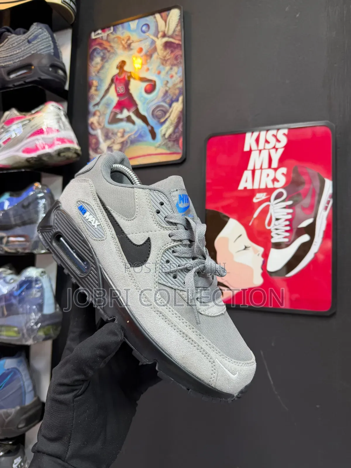 Nike Air Max 90 "Smoke Grey / Light Photo Blue" Sneakers