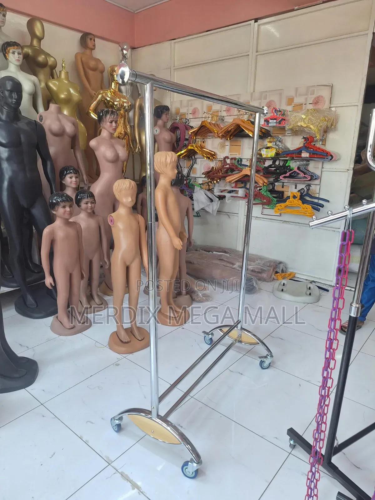 Silver Clothing Rack, Clothes Rack