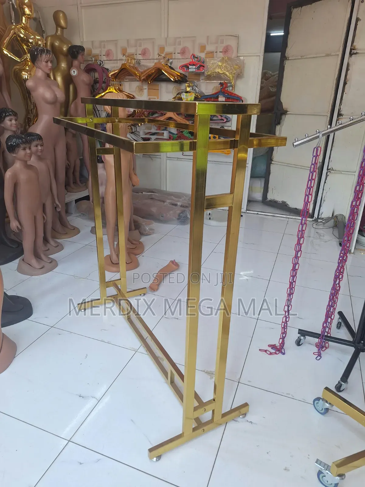 Gold Clothing Rack, Rack