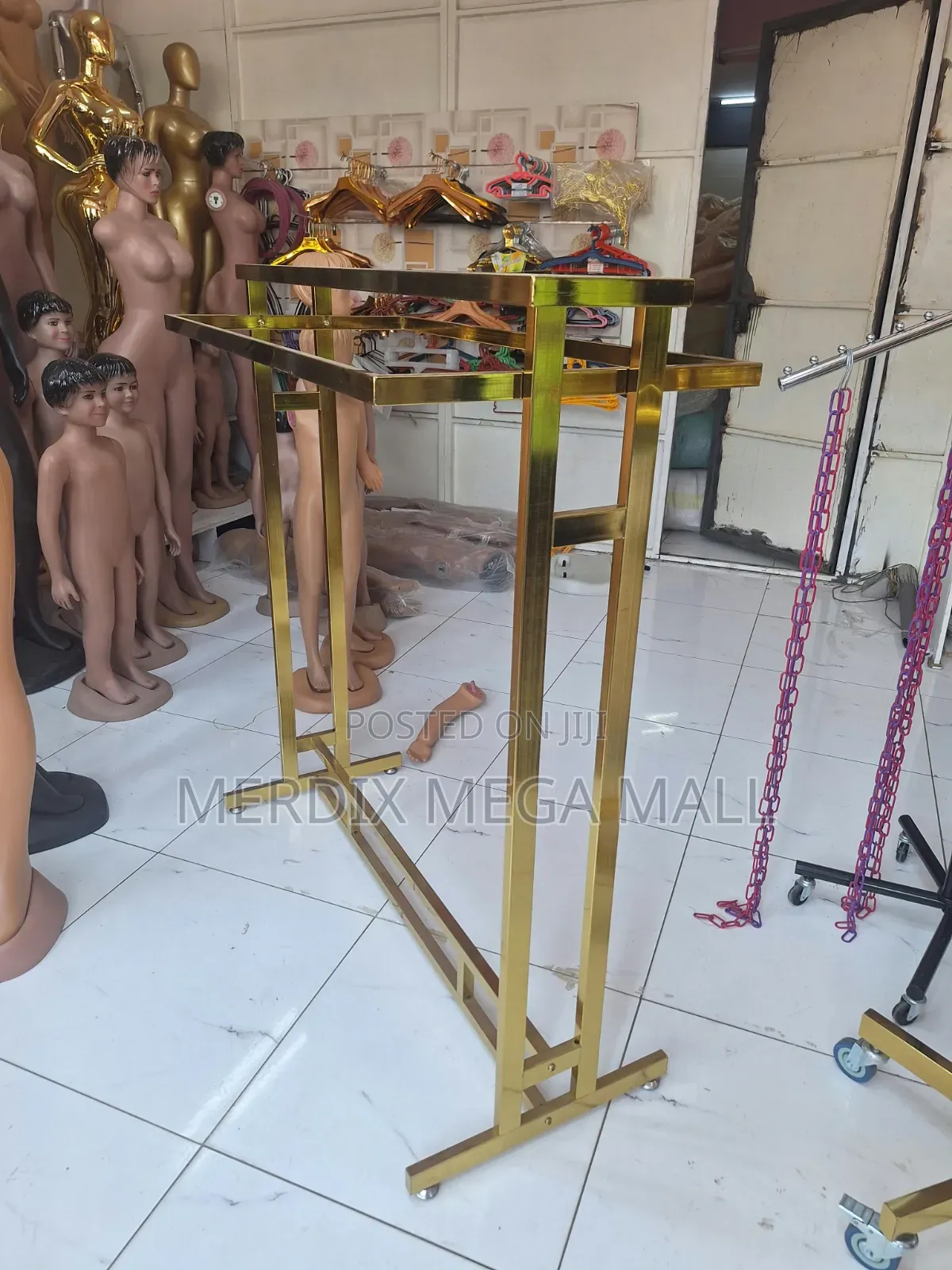 Gold Clothing Rack, Rack