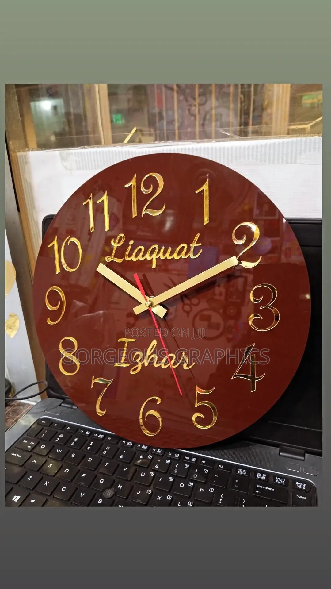 Custom Made Acrylic Wall Clock