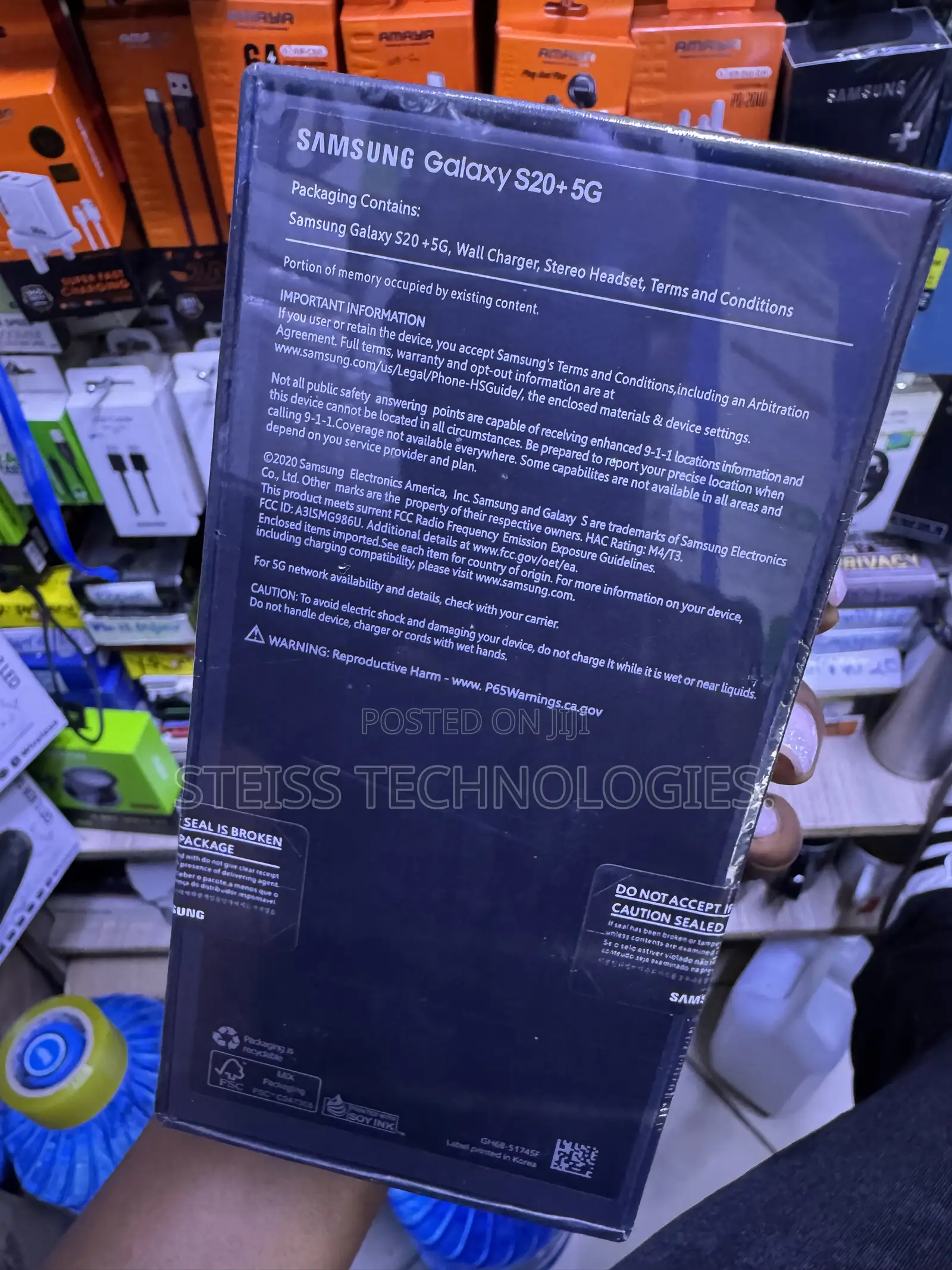 New Samsung Galaxy S20 128 GB Black
