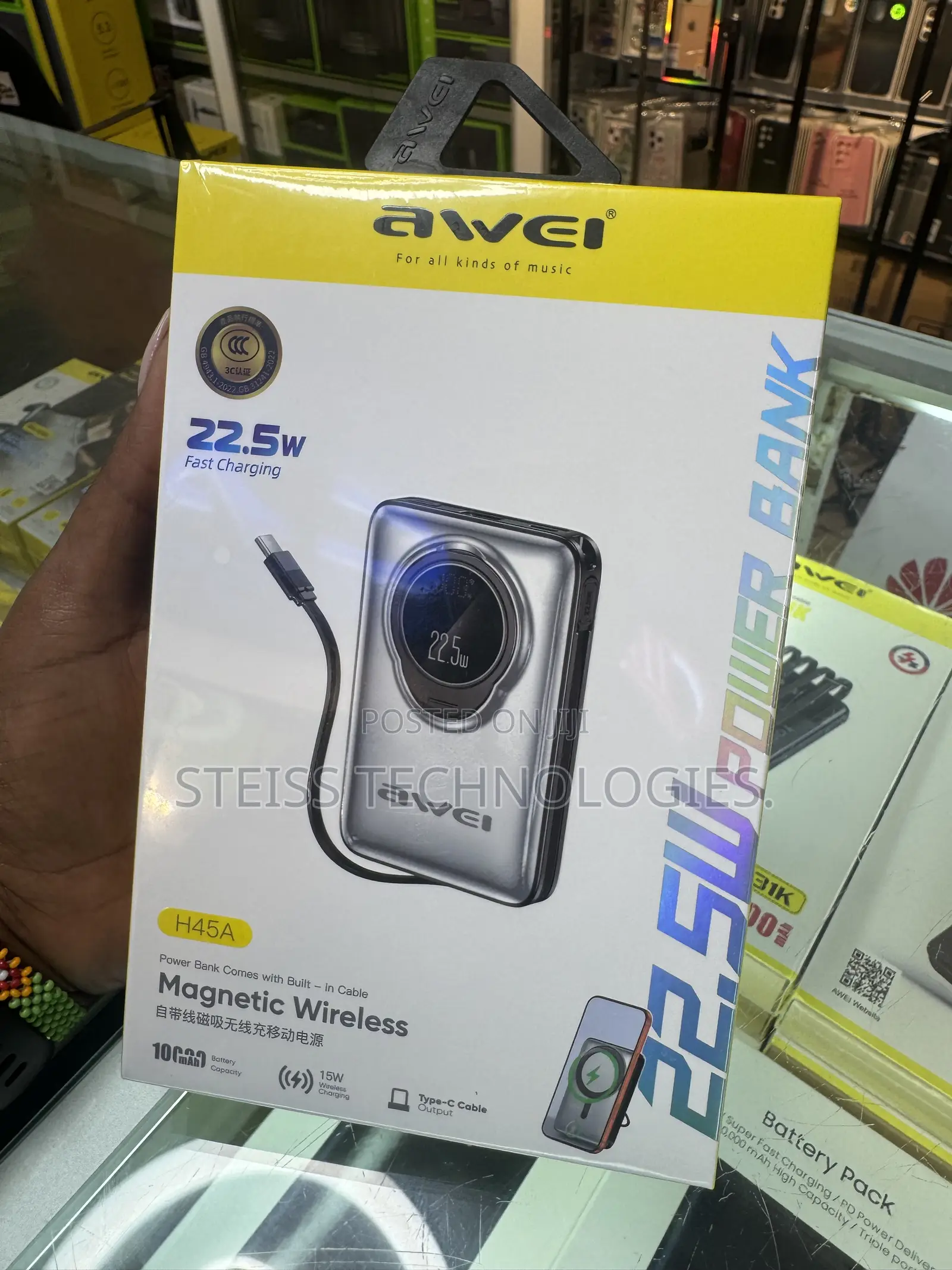 Awei Magnetic Wireless Powerbank