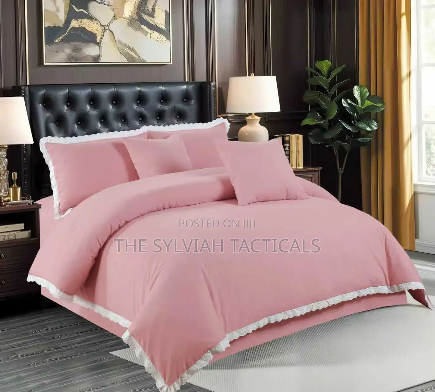  Fancy Duvet
1bedsheet 
2pillowcases
2 Cushion Covers