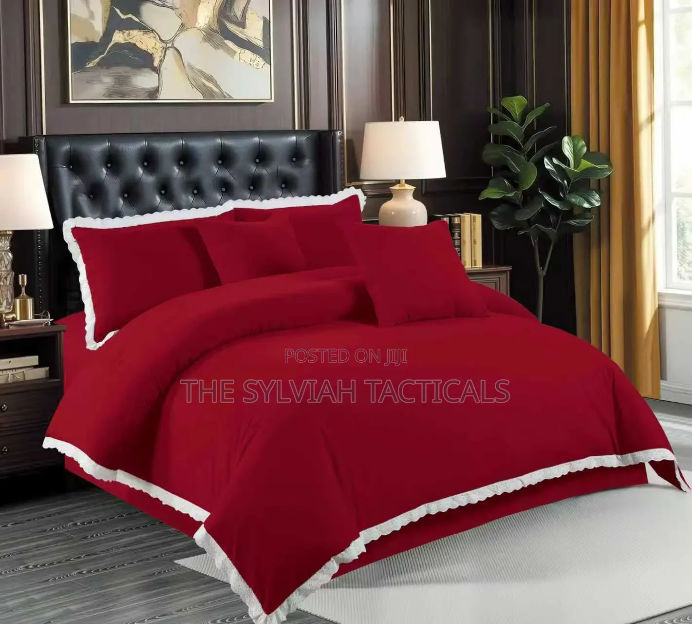  Fancy Duvet
1bedsheet 
2pillowcases
2 Cushion Covers