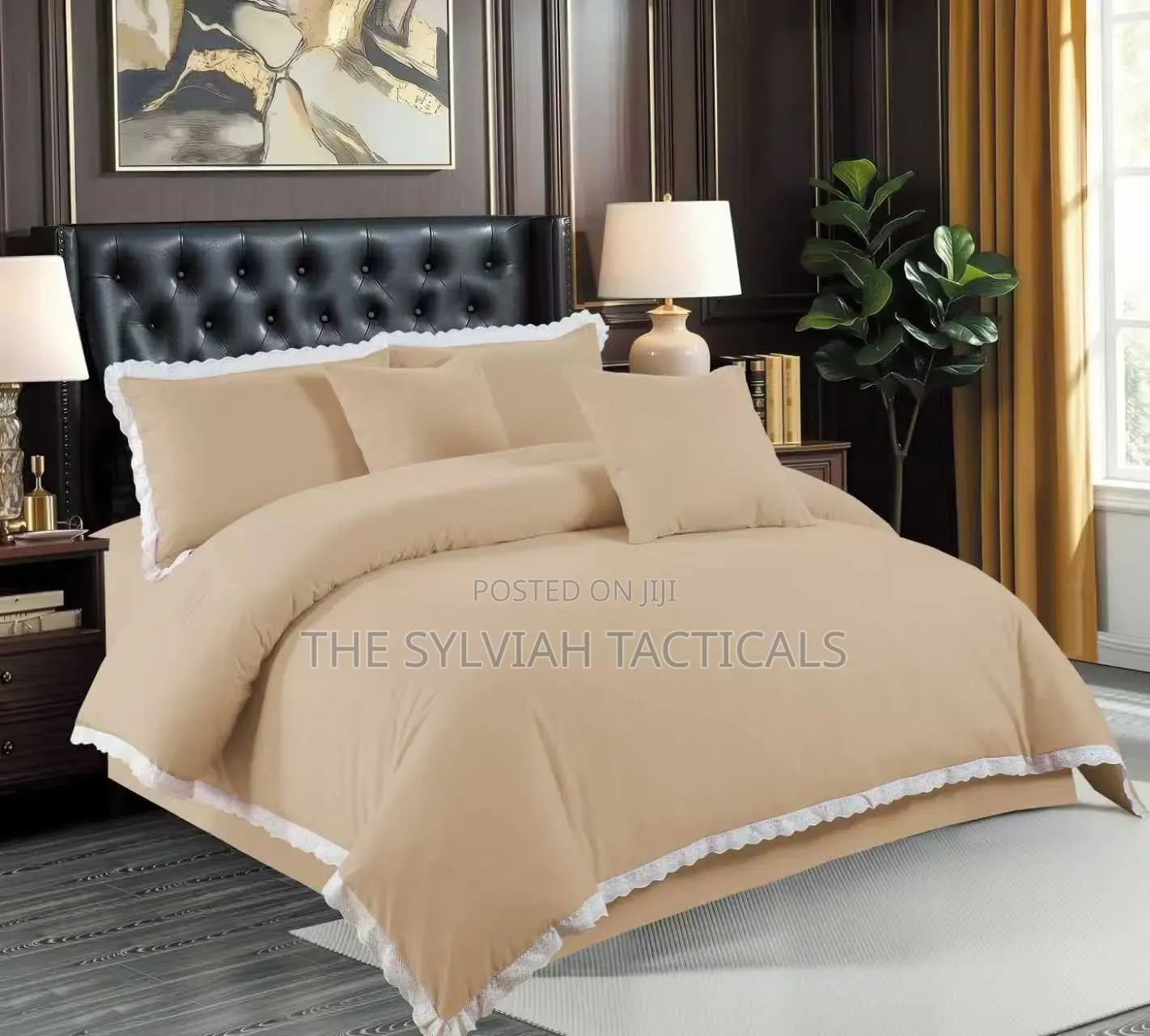  Fancy Duvet
1bedsheet 
2pillowcases
2 Cushion Covers
