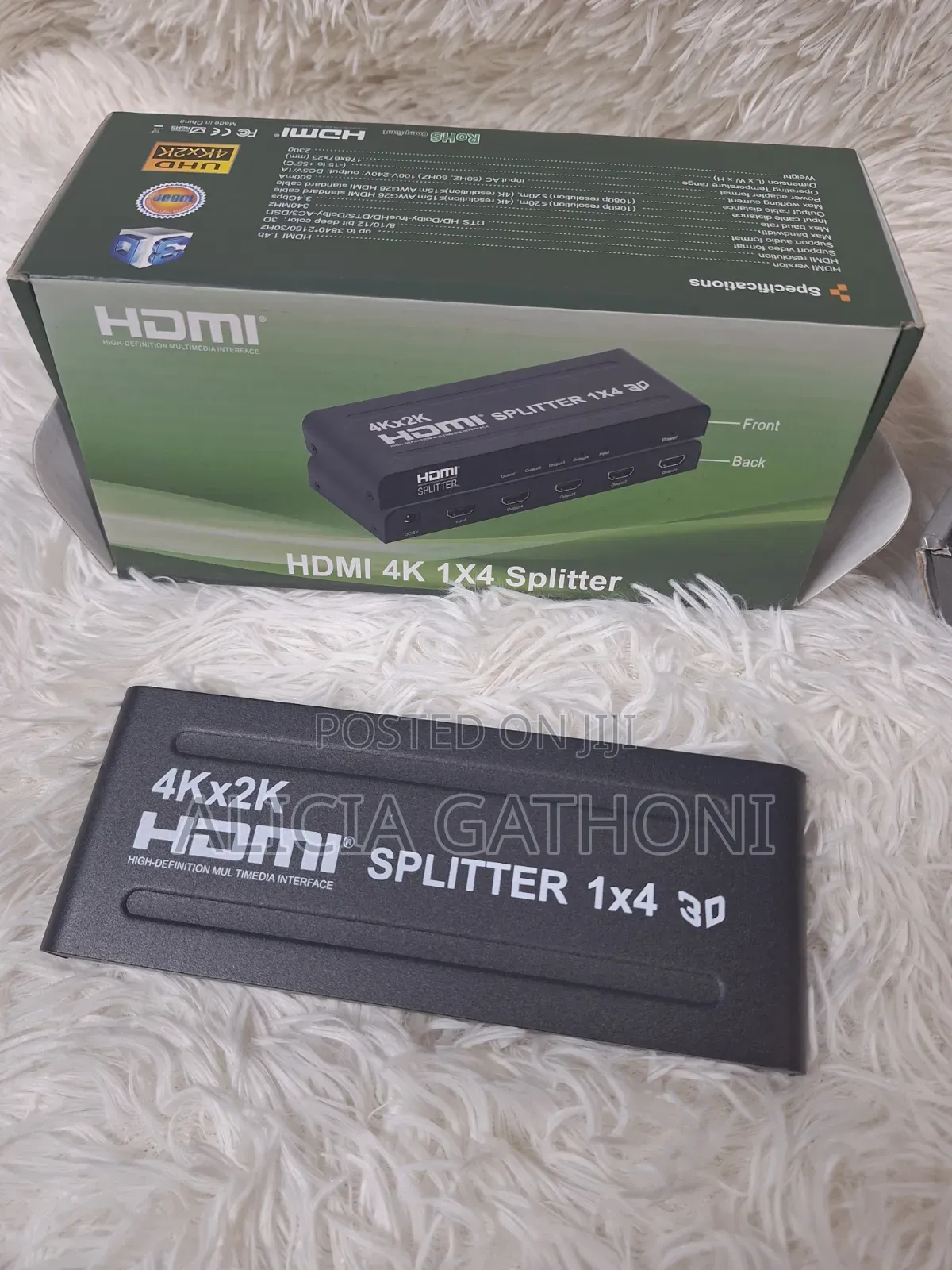 1x4 4port HDMI Splitter 4k With Power