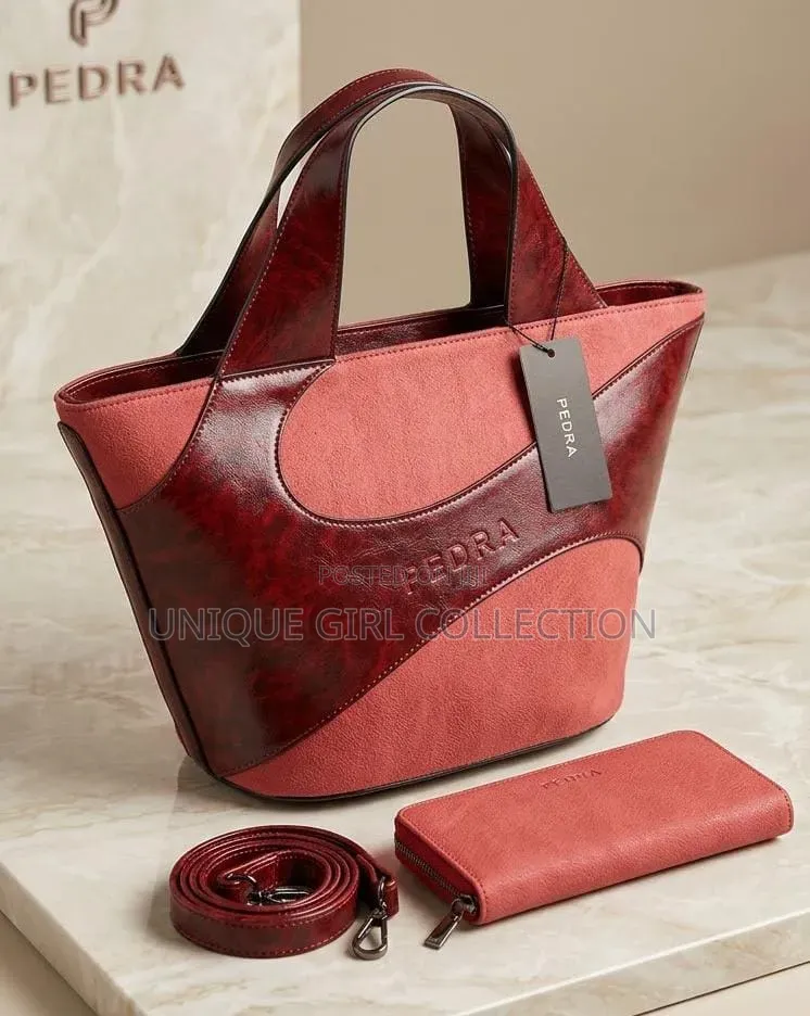 Sleek Pedra Luxury 2-in-1 Handbag Set – Elegant & Versatile