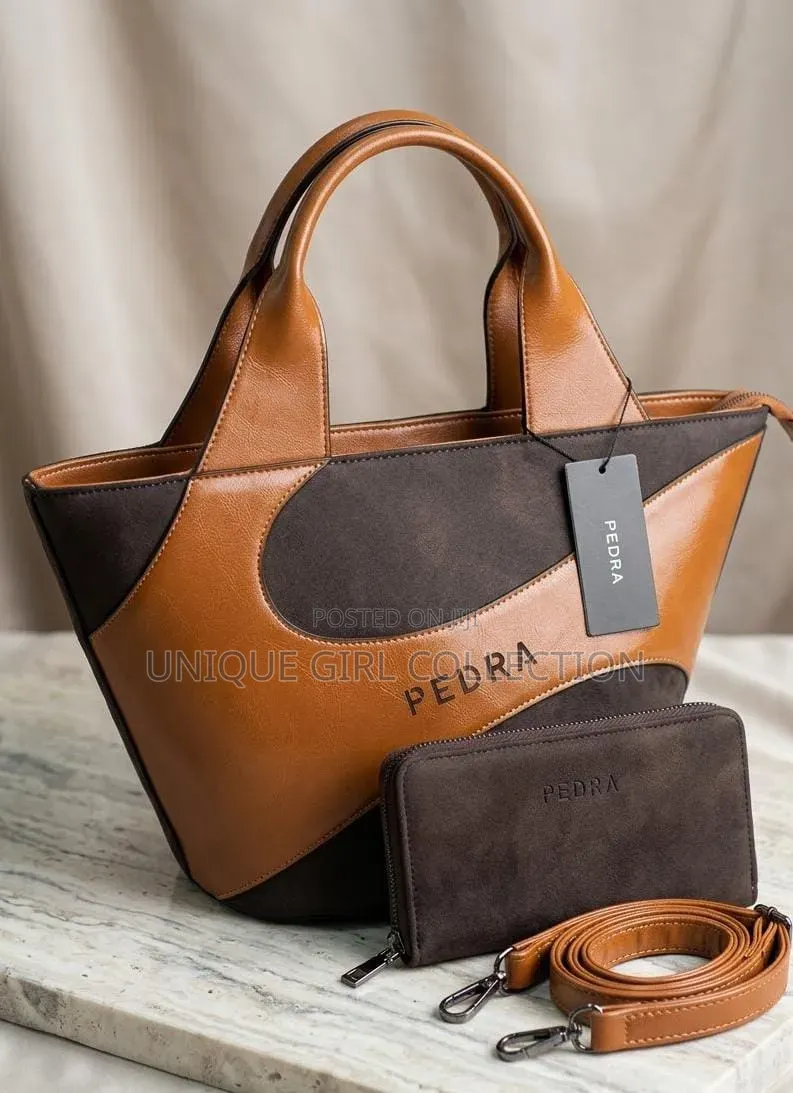 Sleek Pedra Luxury 2-in-1 Handbag Set – Elegant & Versatile