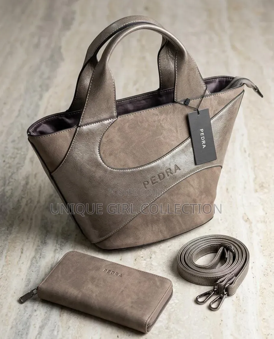 Sleek Pedra Luxury 2-in-1 Handbag Set – Elegant & Versatile
