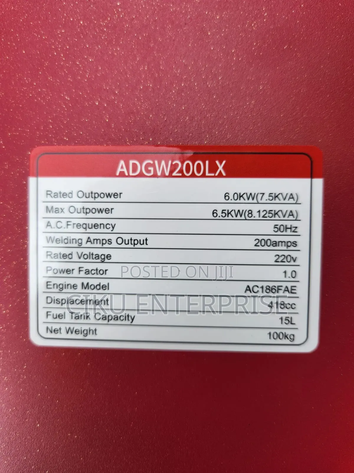 Aico Japan 8kva Single Phase Diesel Welding Generator
