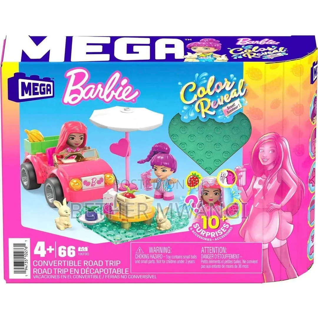 Mega Barbie Colour Reveal Convertible Road Trip