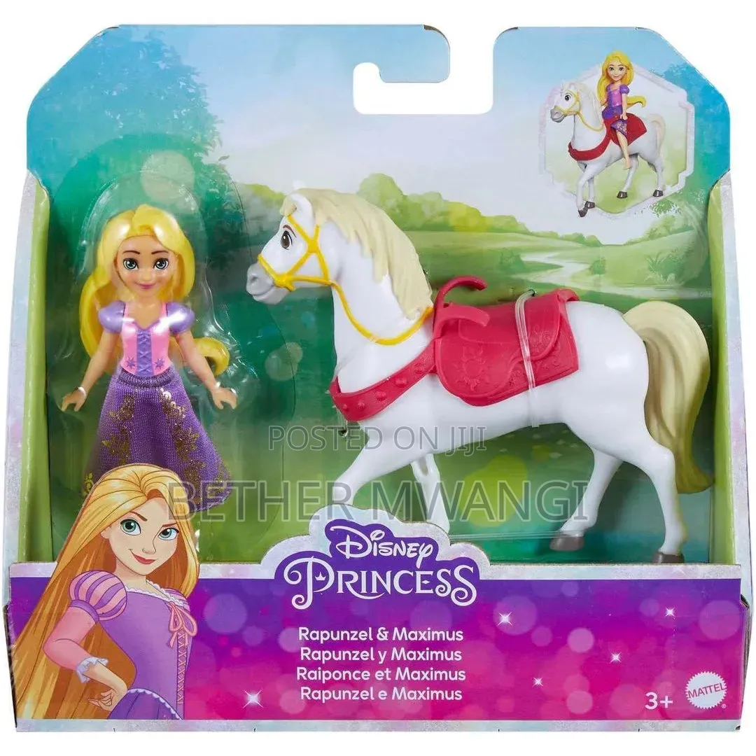 Disney Princess Rapunzel Small Doll & Maximus Horse With Saddle
