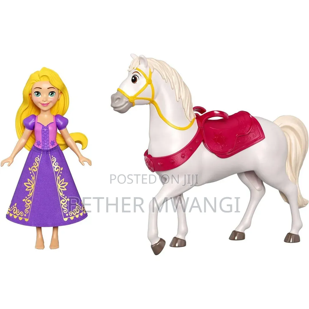 Disney Princess Rapunzel Small Doll & Maximus Horse With Saddle