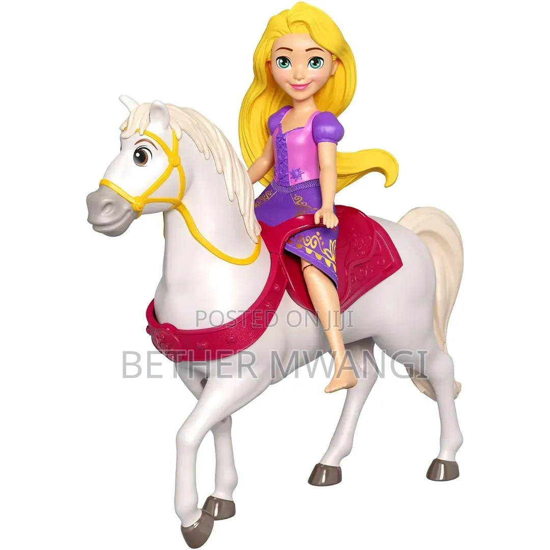 Disney Princess Rapunzel Small Doll & Maximus Horse With Saddle