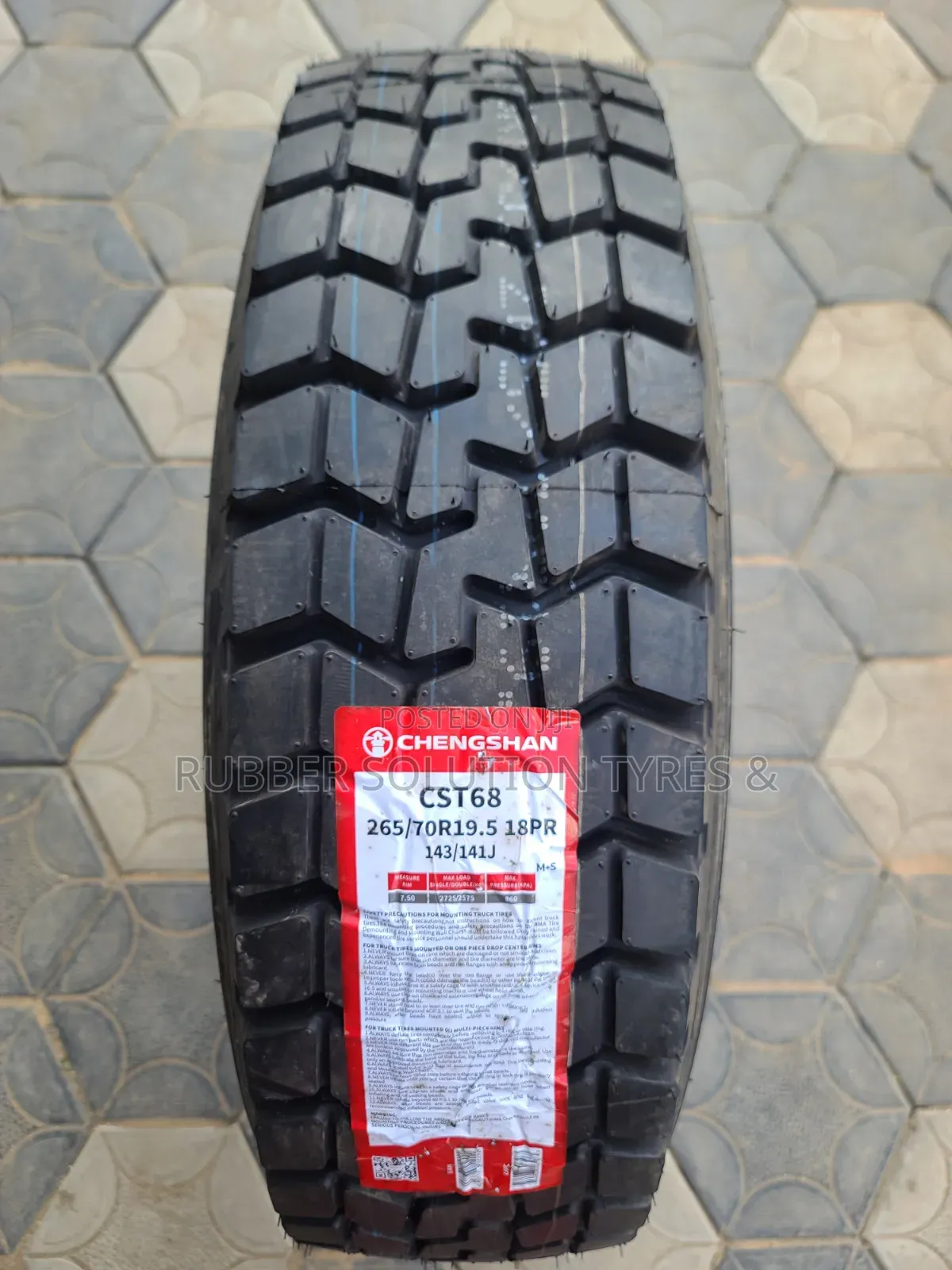 265 /70 R19.5 Chengshan Tyres Cst68 18pr