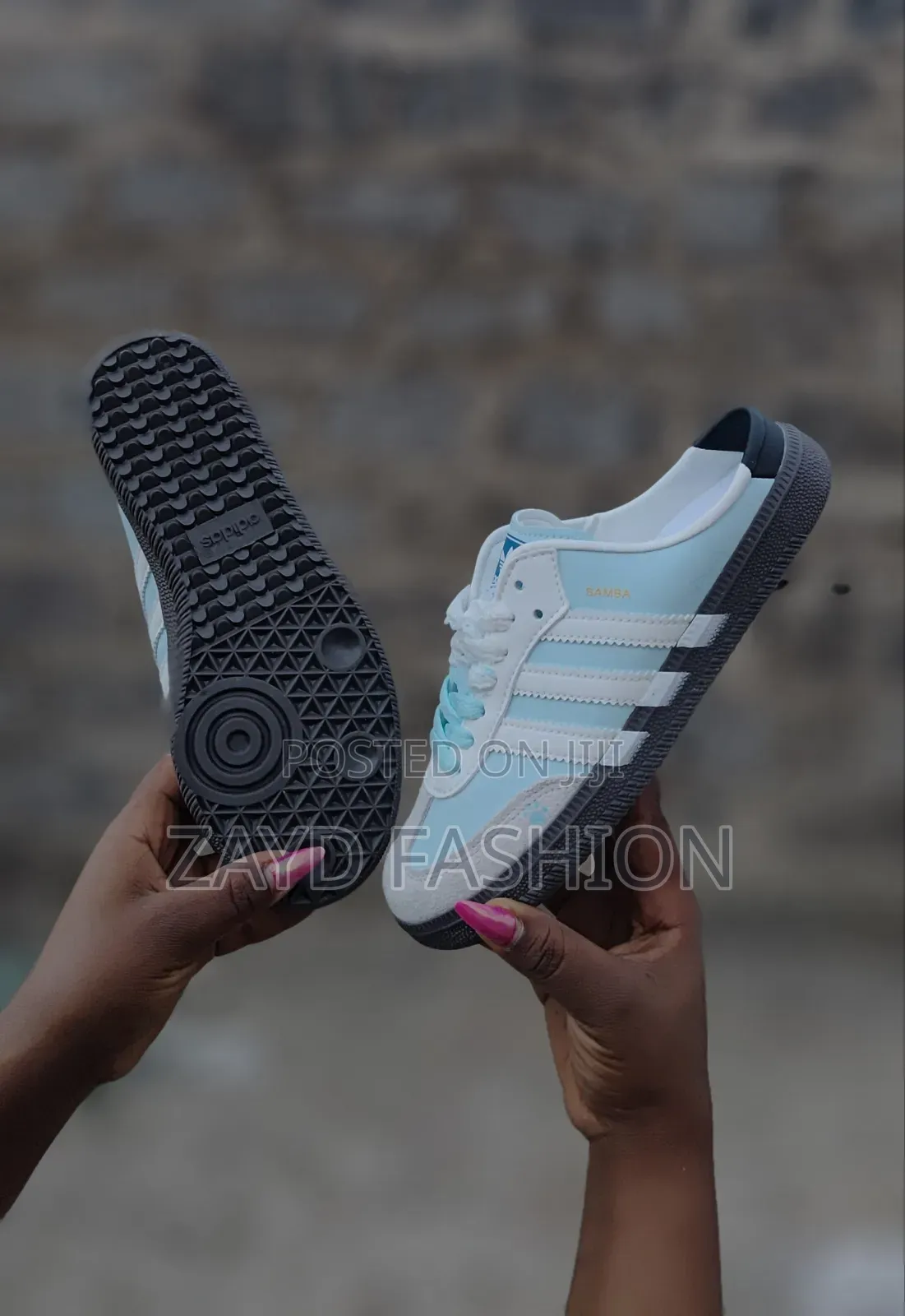 Adidas Samba Mules Blue