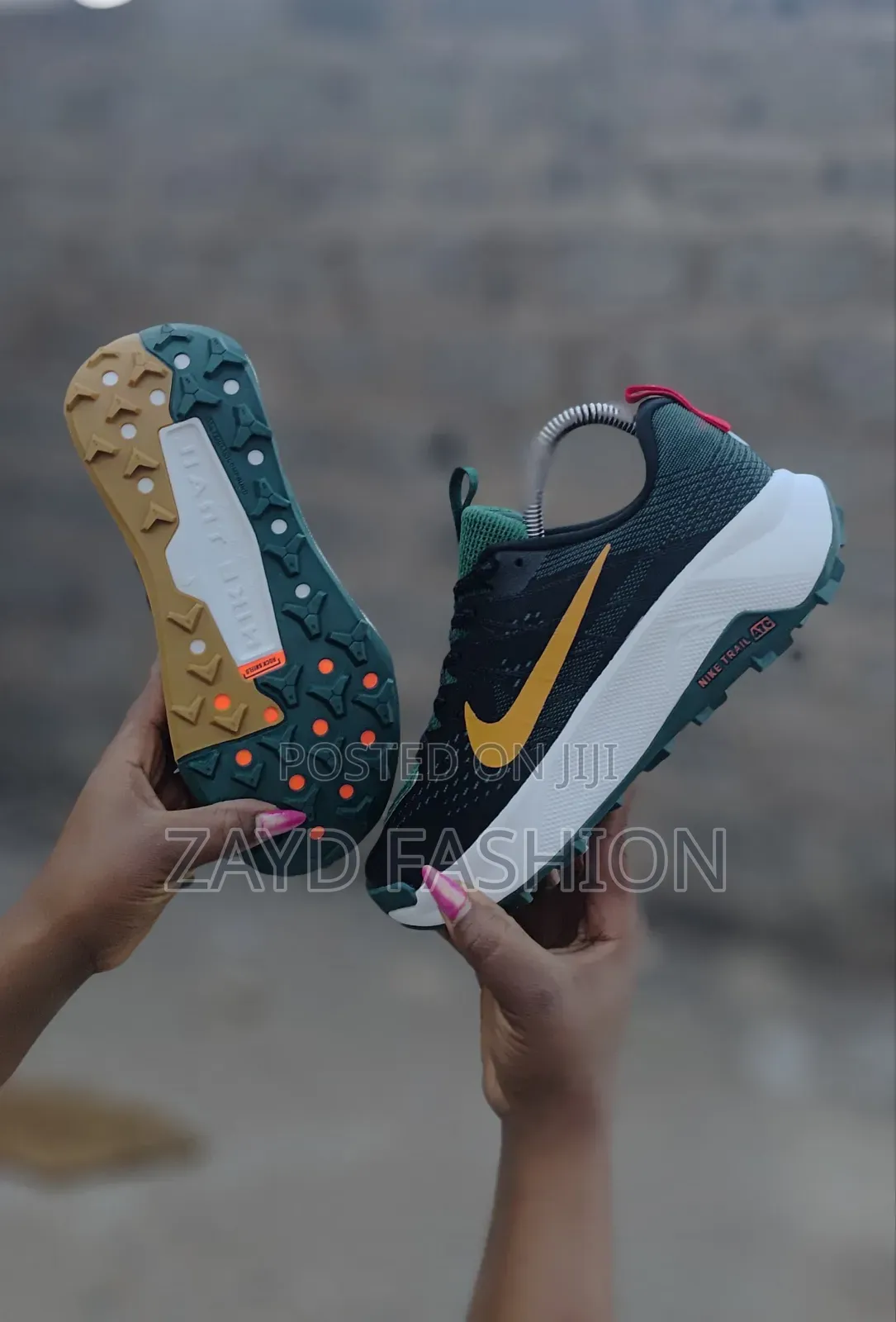 Jungle Green Trail Running Shoes