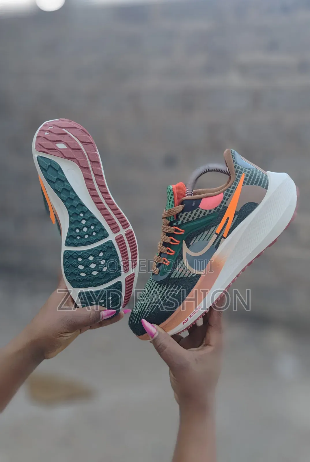 ACG Pegasus Trail Running Shoes Green Orange