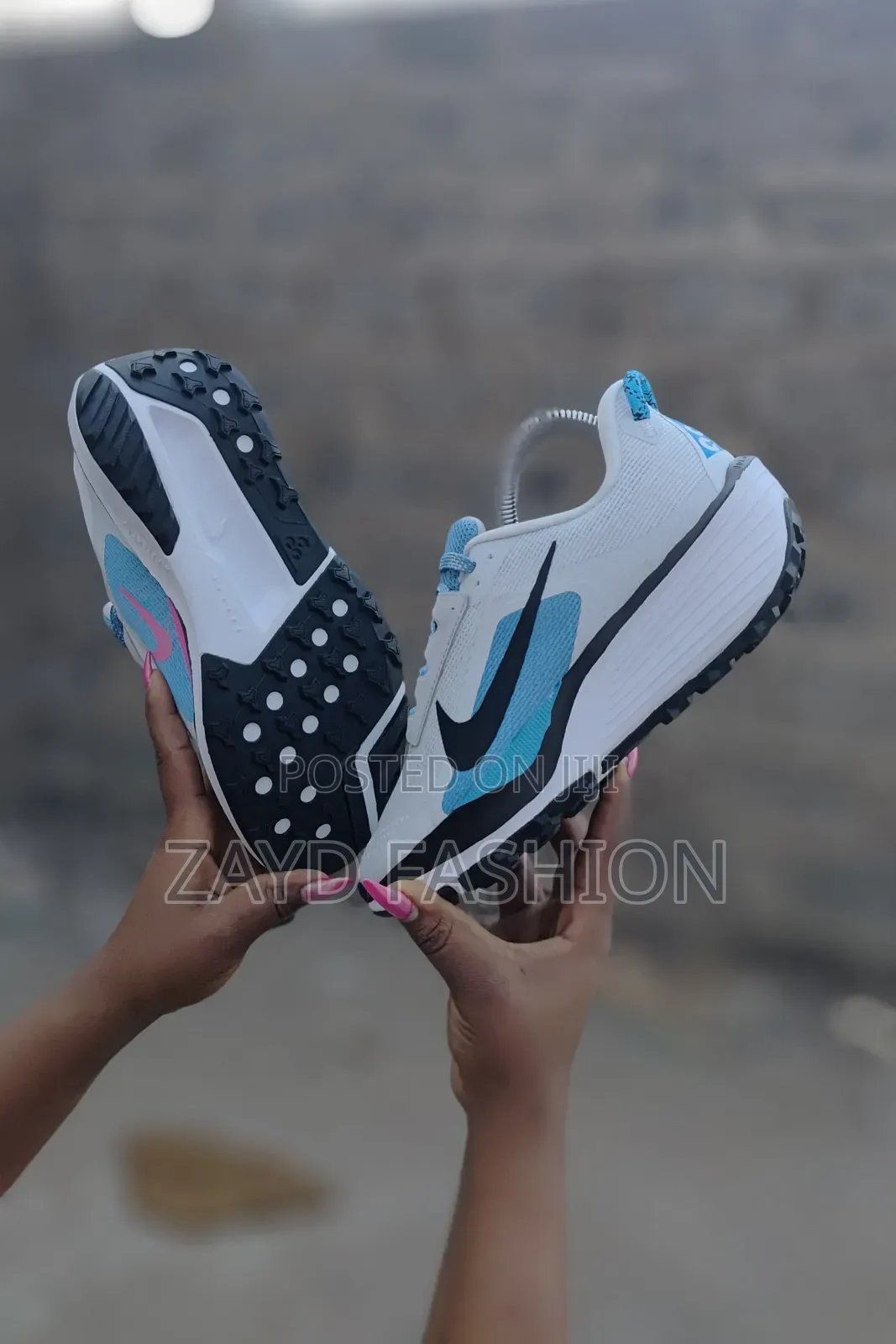 ACG Pegasus Trail White/Blue Running Shoes
