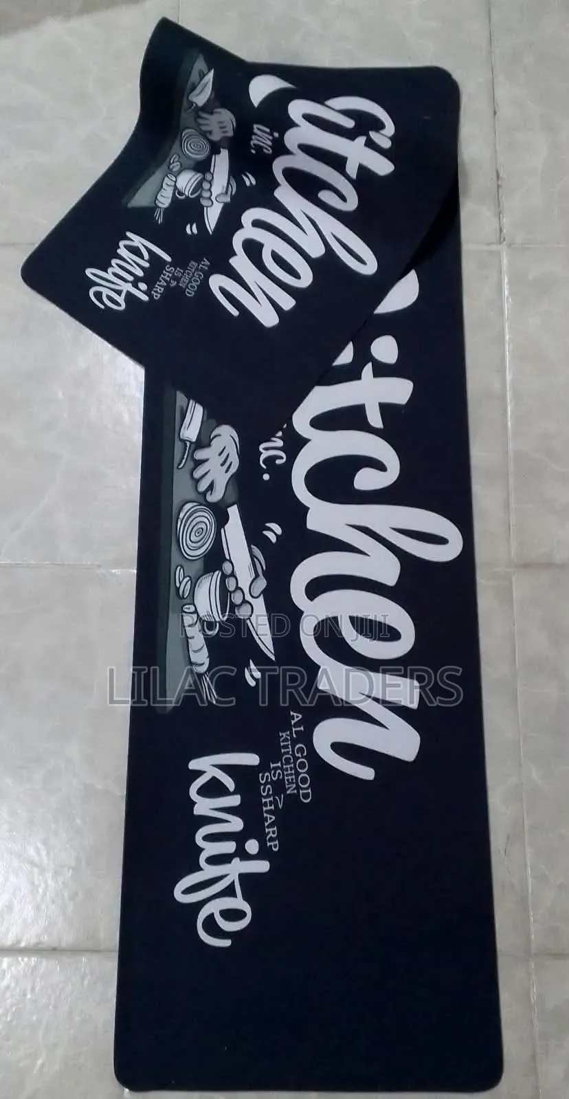 2pcs Kitchen Mat Rubber Pa