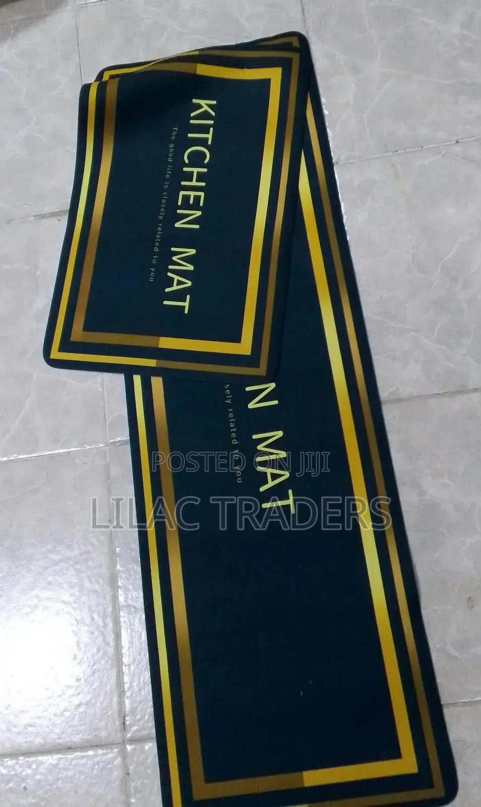 2pcs Kitchen Mat Rubber Pa