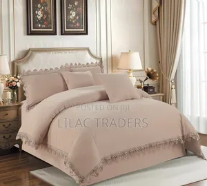 Duvet With Bed Skirt Size 6 by 7 6pcs Set Pro