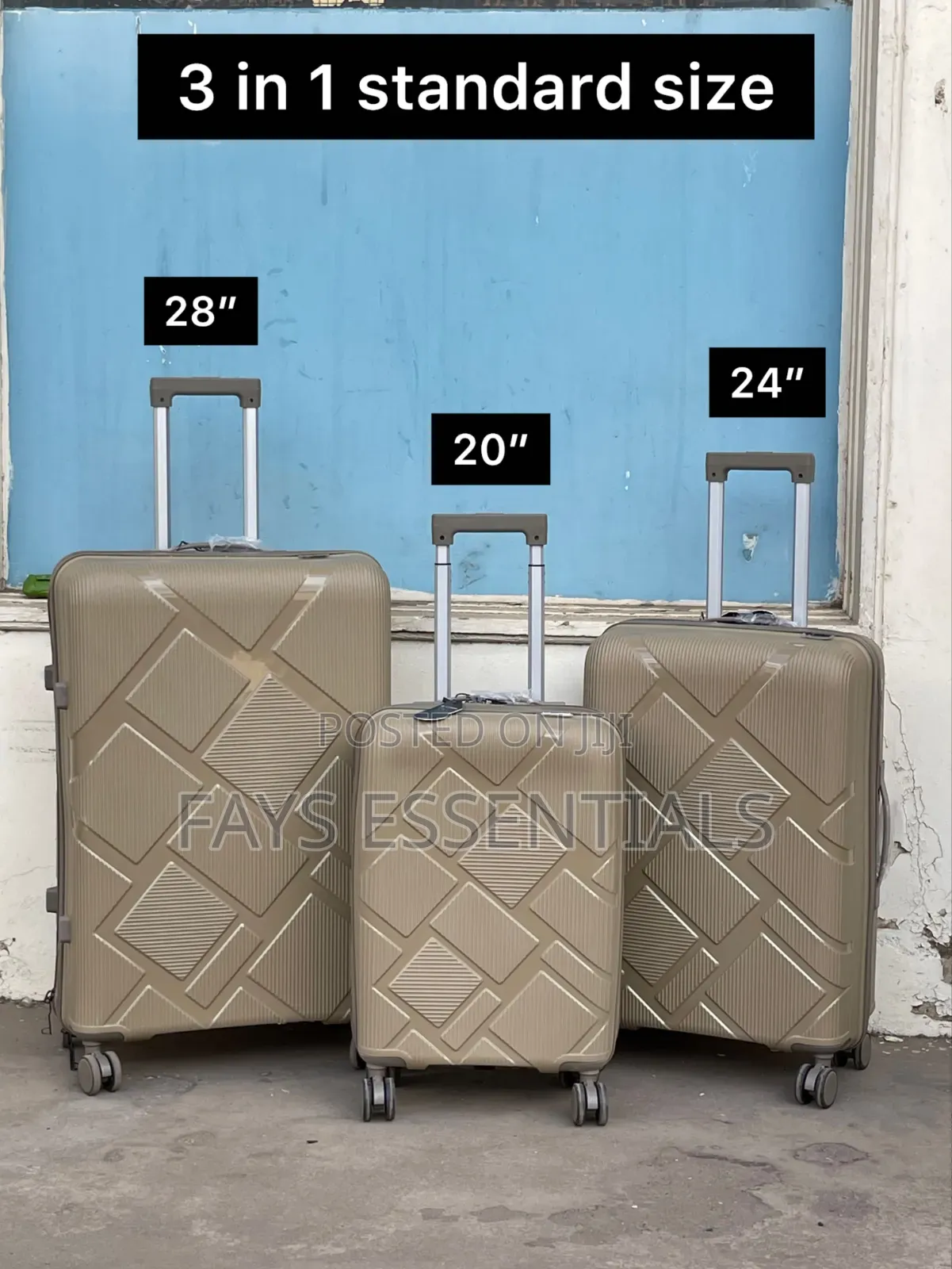 3 in 1 Unbreakable Suitcase