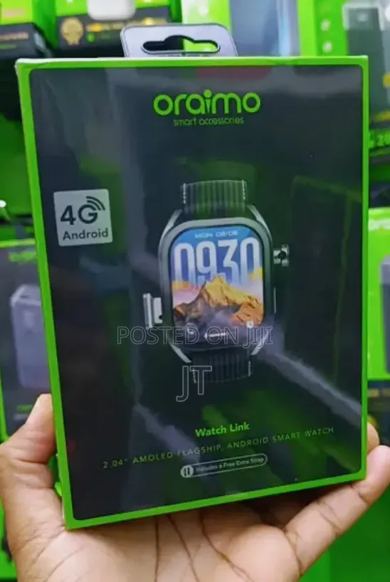 Oraimo Watch Link (Model OAW-860) 2.04-Inch AMOLED 4G Smartwatch