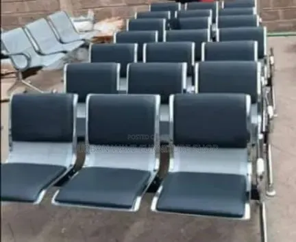 3seater Black Waiting Benches