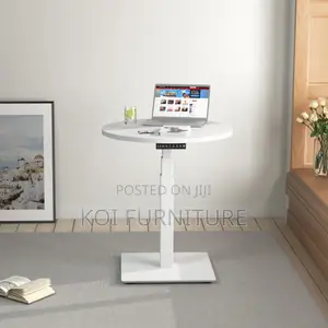 Adjustable Coffee Table | Round Modern Home Office Tables