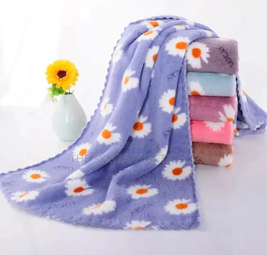 *5pc Coral Fleece Square Soft Absorbent Cloth, Wipe Hand Towel,