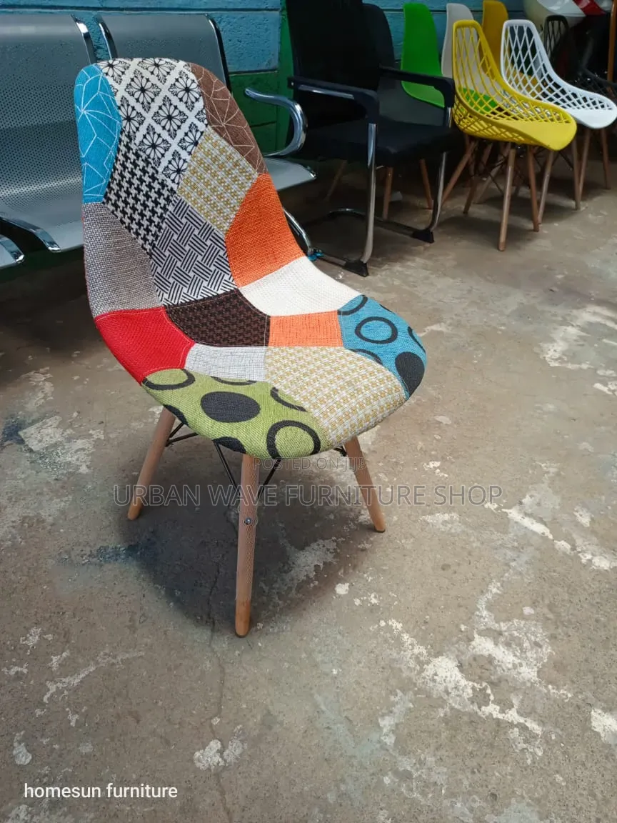 Padded Eams Outdoor Chairs