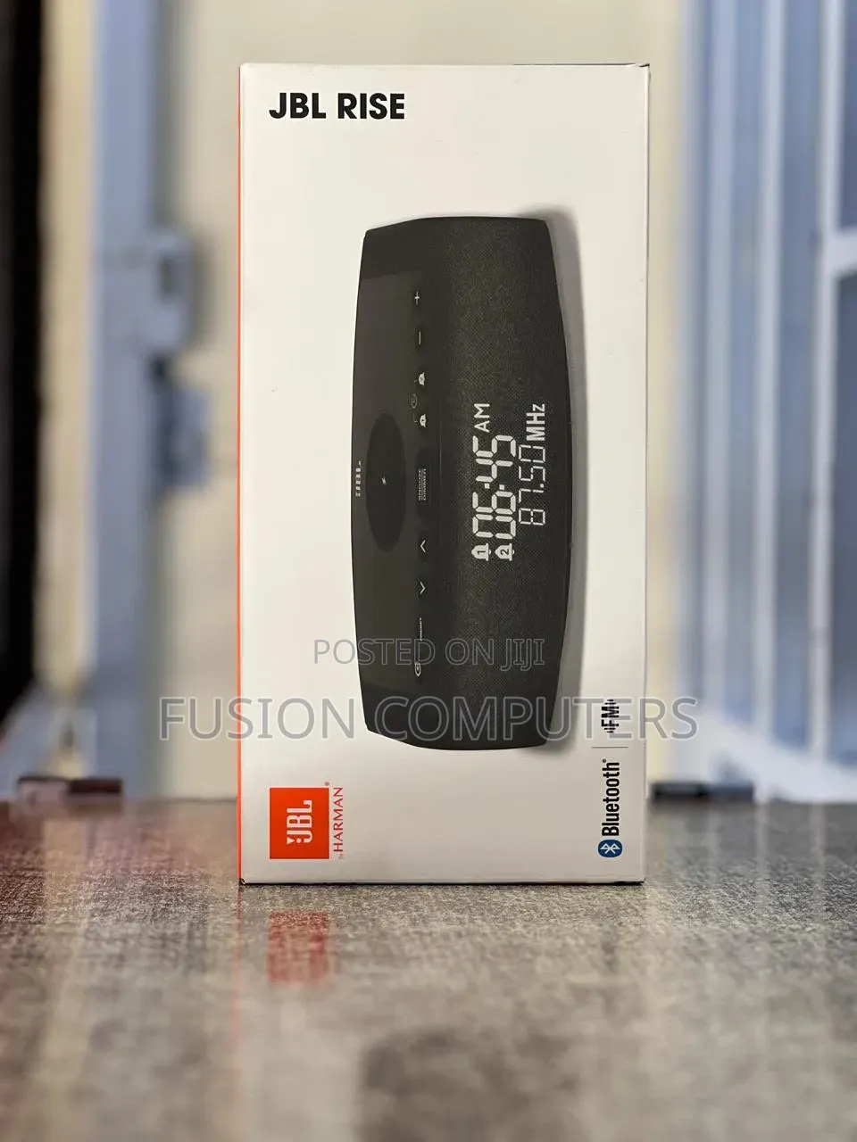 JBL Rise a Compact Bedside Alarm Clock Radio