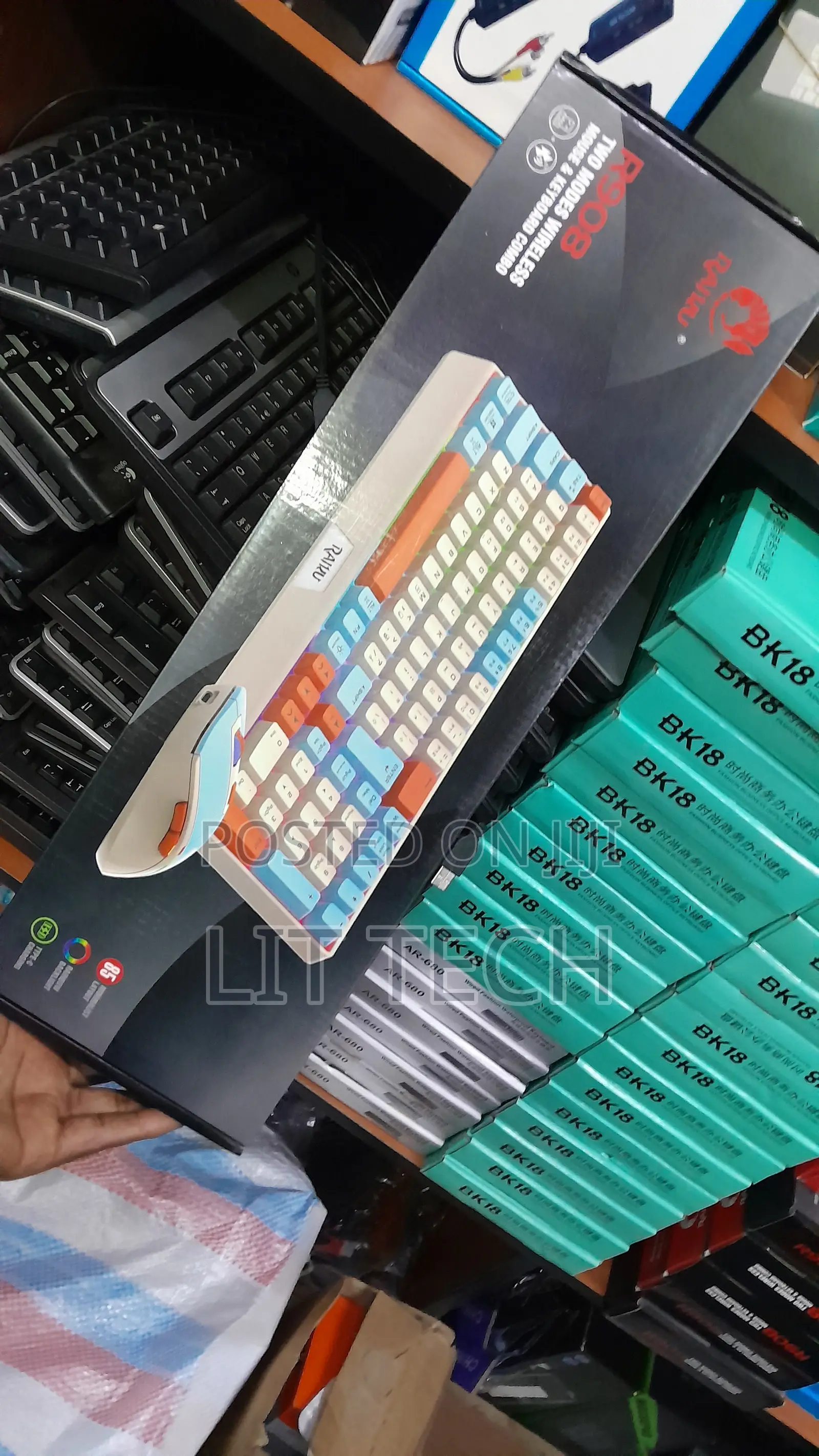 Raiku R908 Dual-Mode Wireless Keyboard & Mouse Combo