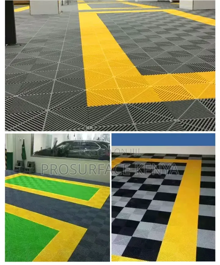 Open Grid Garage Flooring for Vehicle Service Bays