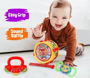 *Baby Rattle & Musical Drum Baby Concert Funny Little Toy Set For