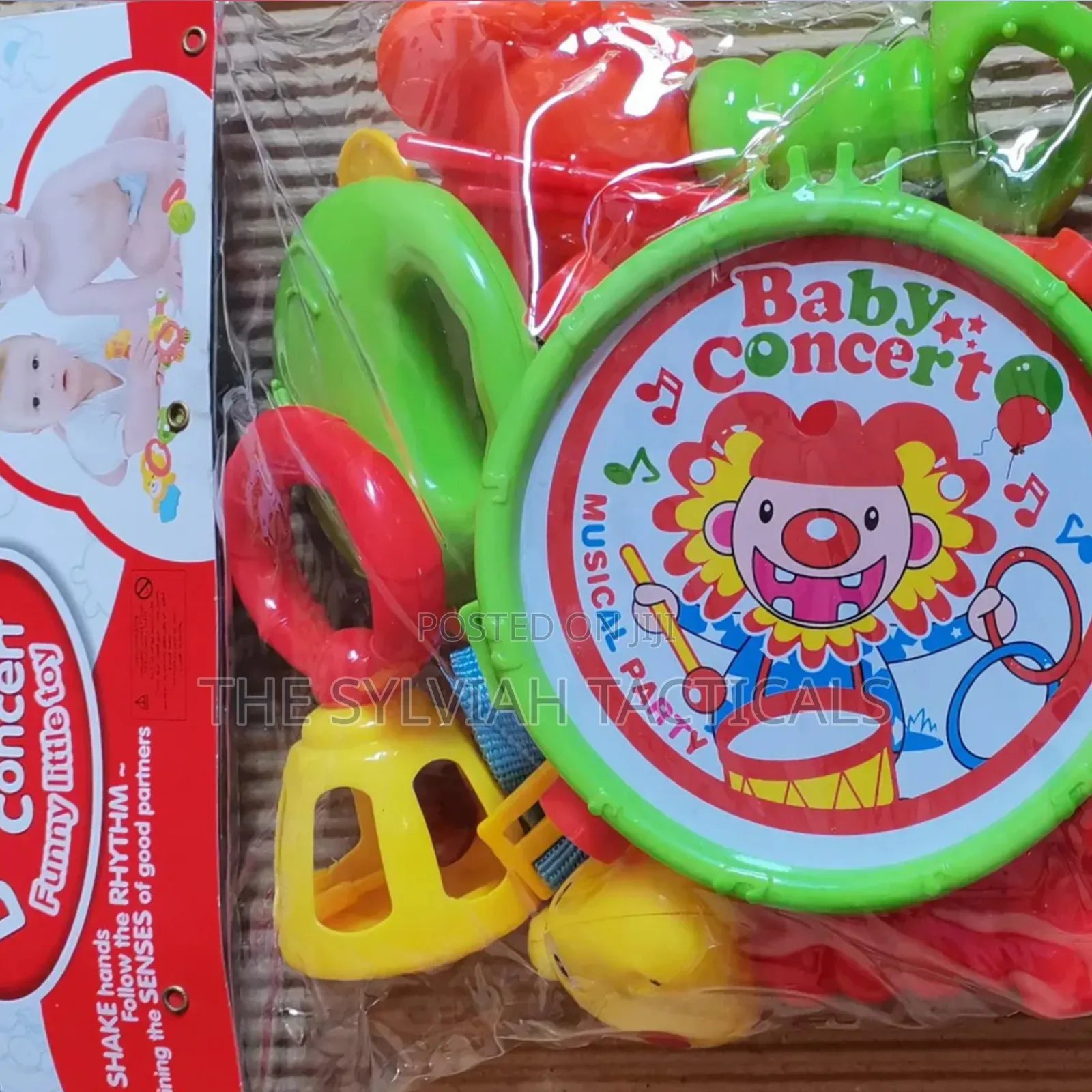 *Baby Rattle & Musical Drum Baby Concert Funny Little Toy Set For