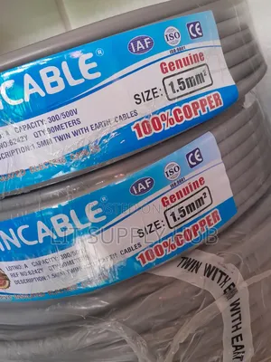 1.5mm Twin With Earth Electrical Cable, Evincable Brand