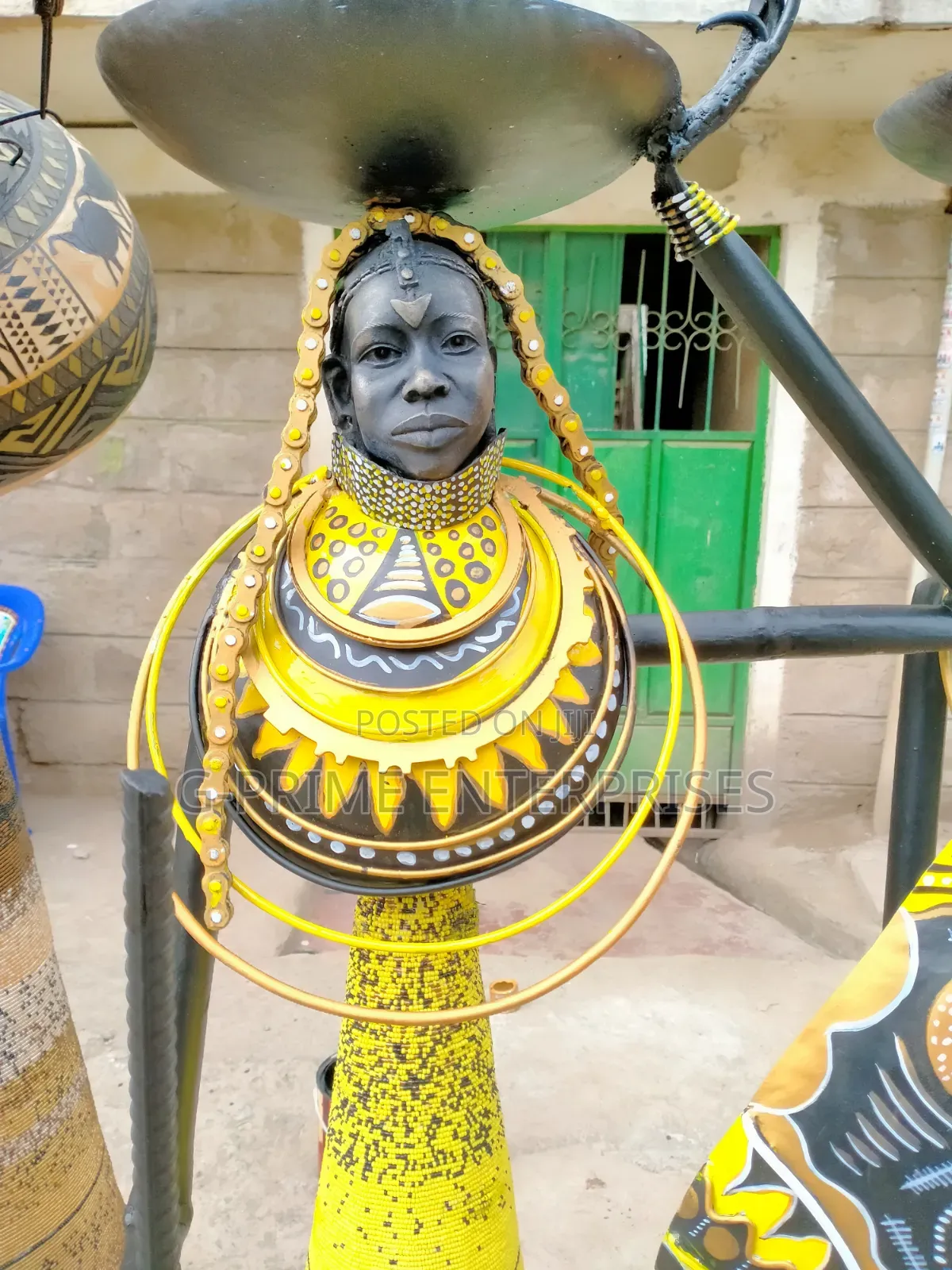 Handmade African Tribal Figurine Sculpture