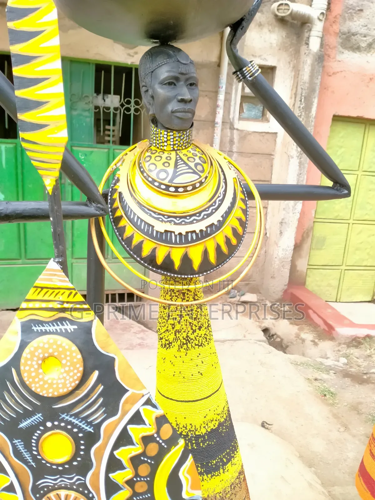 Handmade African Tribal Figurine Sculpture